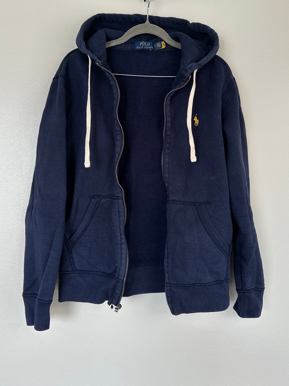 Polo Ralph Lauren Navy Full Zip Hoodie Size Small